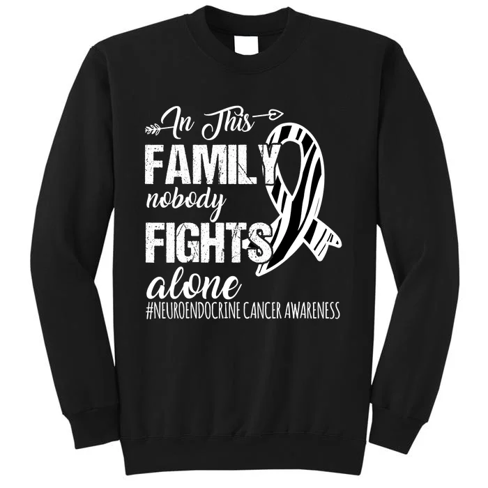 In This Family Nobody Fights Alone Neuroendocrine Cancer Sweatshirt