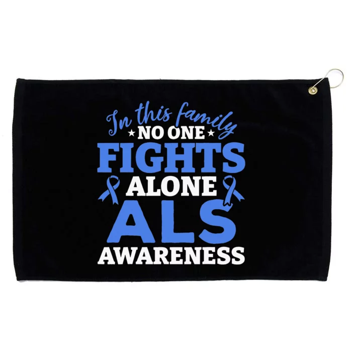 In This Family ALS Awareness ALS Patients ALS Warrior Grommeted Golf Towel