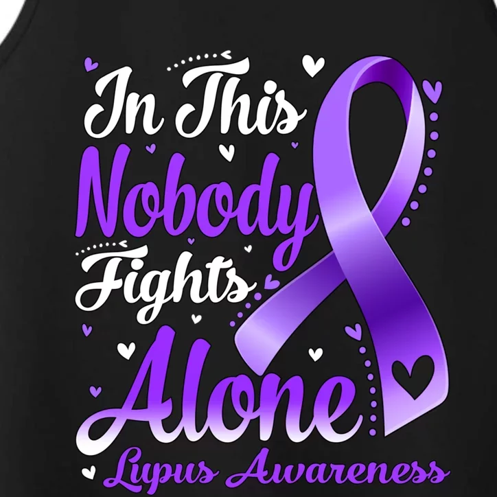 In This Family Nobody Fight Alone Lupus Awareness Great Gift Performance Tank