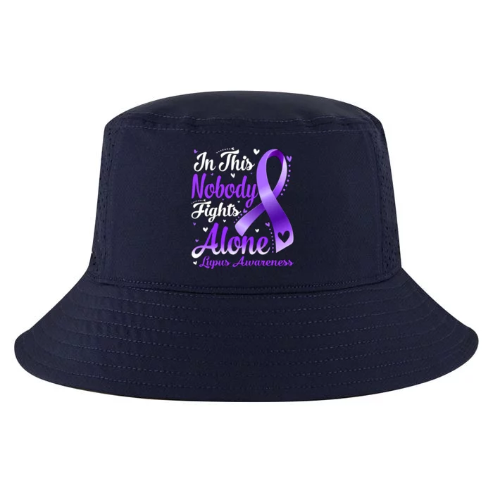 In This Family Nobody Fight Alone Lupus Awareness Great Gift Cool Comfort Performance Bucket Hat