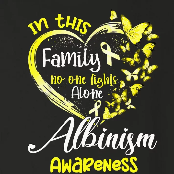 In This Family No One Fight Alone Albinism Awareness Heart Toddler Long Sleeve Shirt