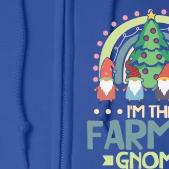 IM The Farmer Gnome Family Matching Christmas Gift Full Zip Hoodie