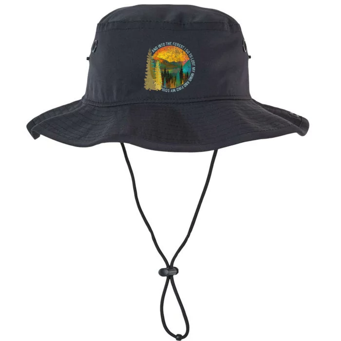 Into The Forest I Go Hiking Nature Lover Camping Gift Legacy Cool Fit Booney Bucket Hat