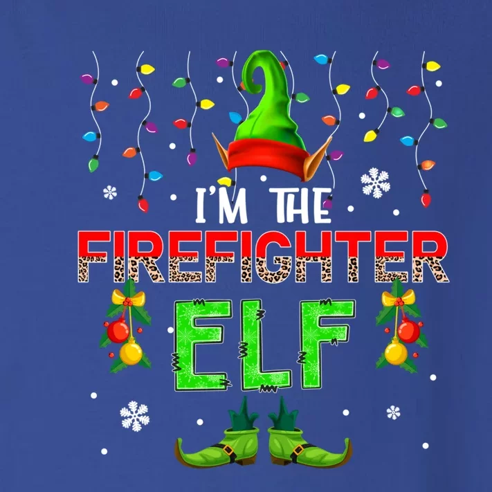 I'm The Firefighter Xmas Leopard Costume Family Gift Toddler Long Sleeve Shirt