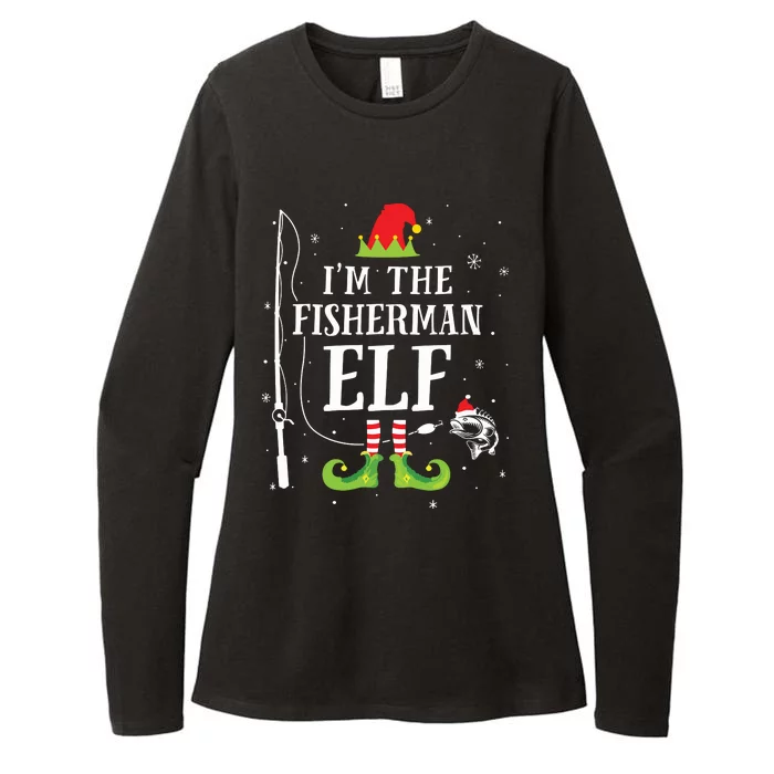 Im The Fisherman Elf Matching Funny Fishing Christmas Xmas Womens CVC Long Sleeve Shirt