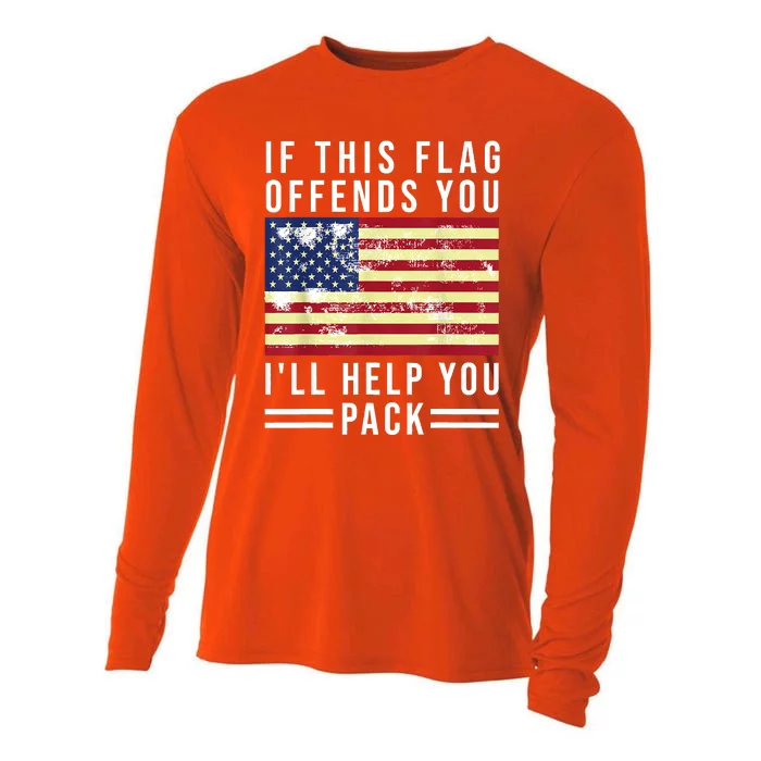 If This Flag Offends You Ill Help You Pack Cooling Performance Long Sleeve Crew