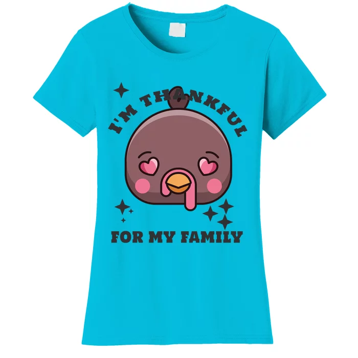 Im Thankful For My Sister Family Smile Face Great Gift Women's T-Shirt