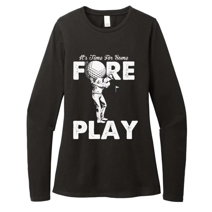 It's Time for Some Foreplay Funny Golf Sexual Innuendo Womens CVC Long Sleeve Shirt