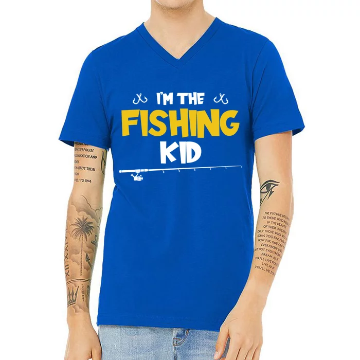 I'm The Fishing Fishing Trip Matching Family Great Gift V-Neck T-Shirt