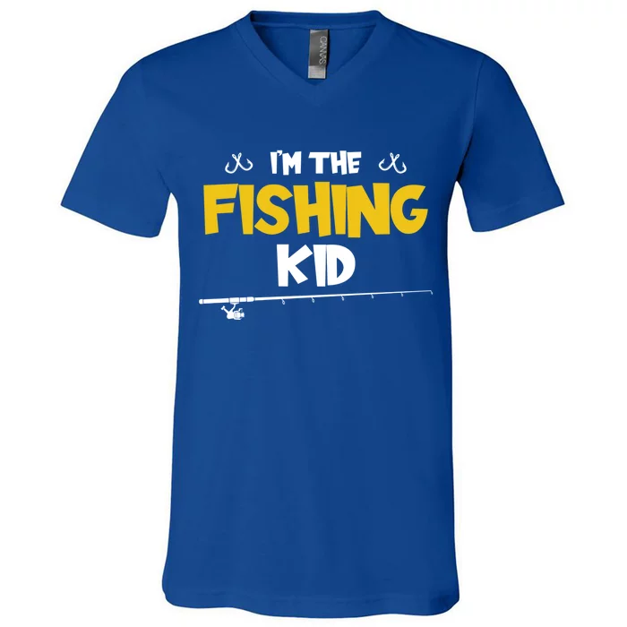 I'm The Fishing Fishing Trip Matching Family Great Gift V-Neck T-Shirt