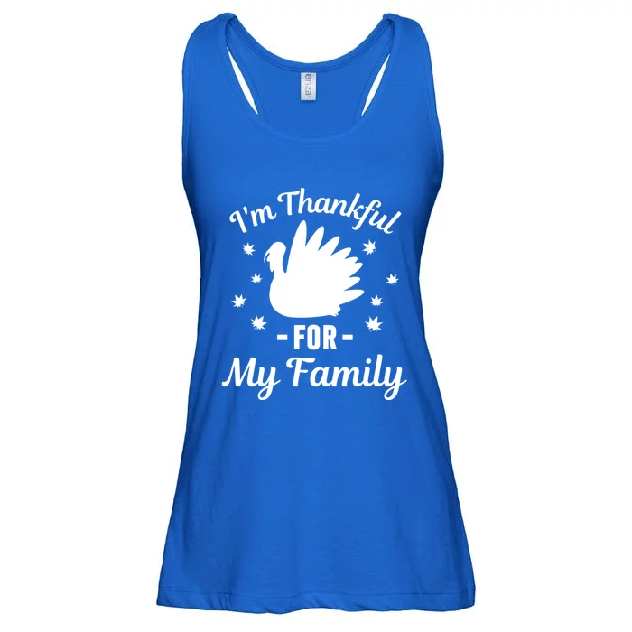 IM Thankful For My Family Thanksgiving Christmas Every Day Gift Ladies Essential Flowy Tank