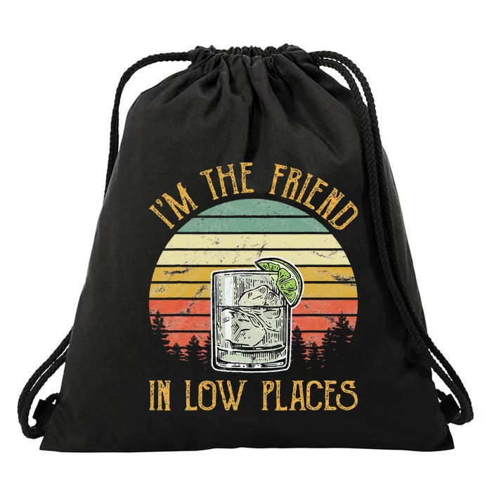 IM The Friend In Low Places Country Music Drawstring Bag