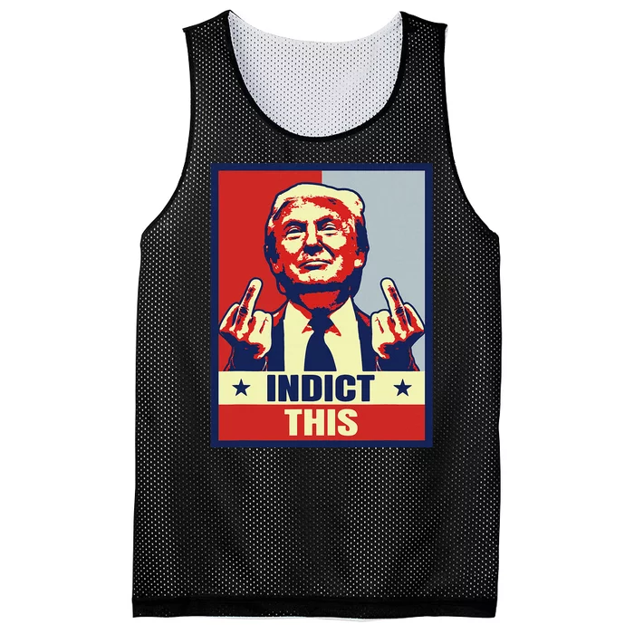 Indict This Funny Trump 2024 Mesh Reversible Basketball Jersey Tank