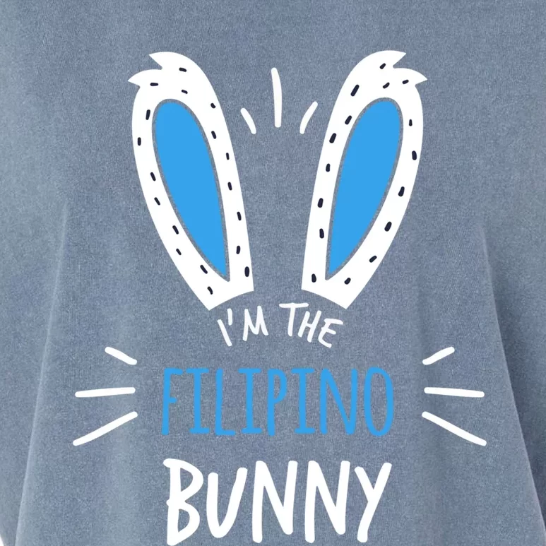 I'm The Filipino Bunny Ears Philippines Easter Sunday Gift Garment-Dyed Women's Muscle Tee