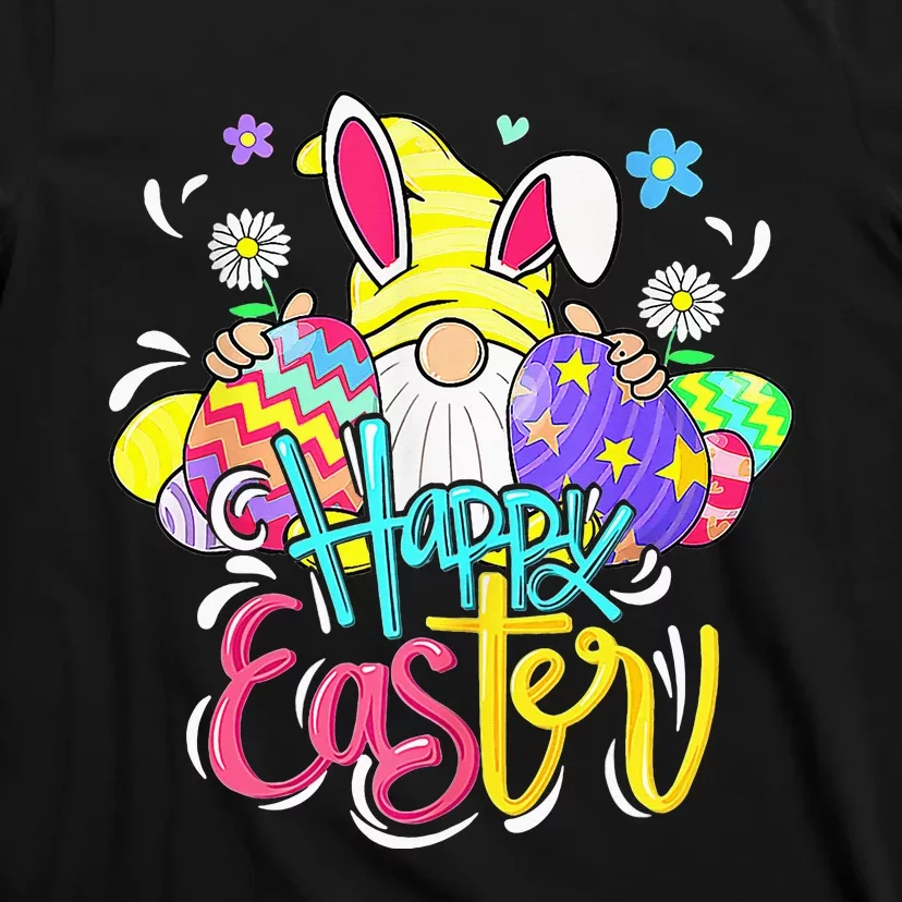 It's Time For Bunny Gnome Rabbit Hunting Happy Easter Day T-Shirt