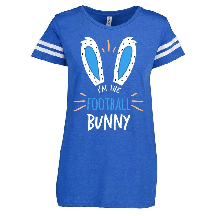 I'm The Football Bunny Ears Sports Easter Sunday Gift Enza Ladies Jersey Football T-Shirt