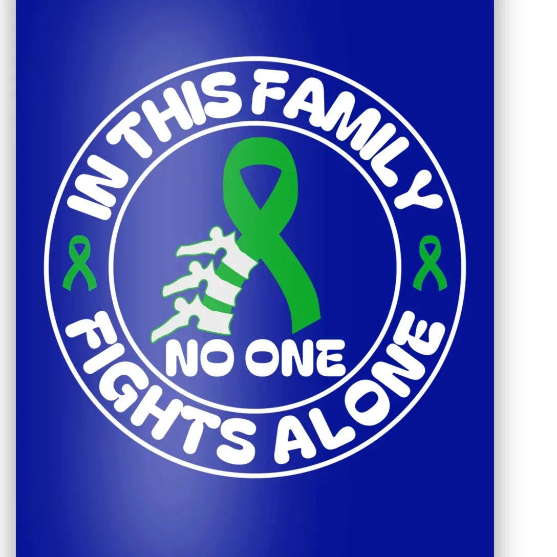 In This Family Noone Fight Alone Scoliosis Awareness Month Gift Poster