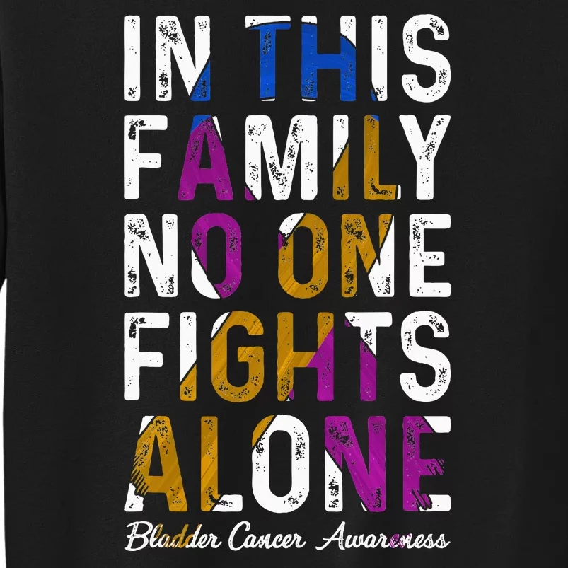 In This Family No One Fight Alone Bladder Cancer Awareness Sweatshirt