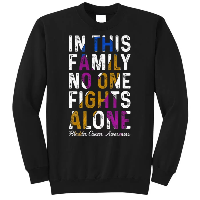 In This Family No One Fight Alone Bladder Cancer Awareness Sweatshirt