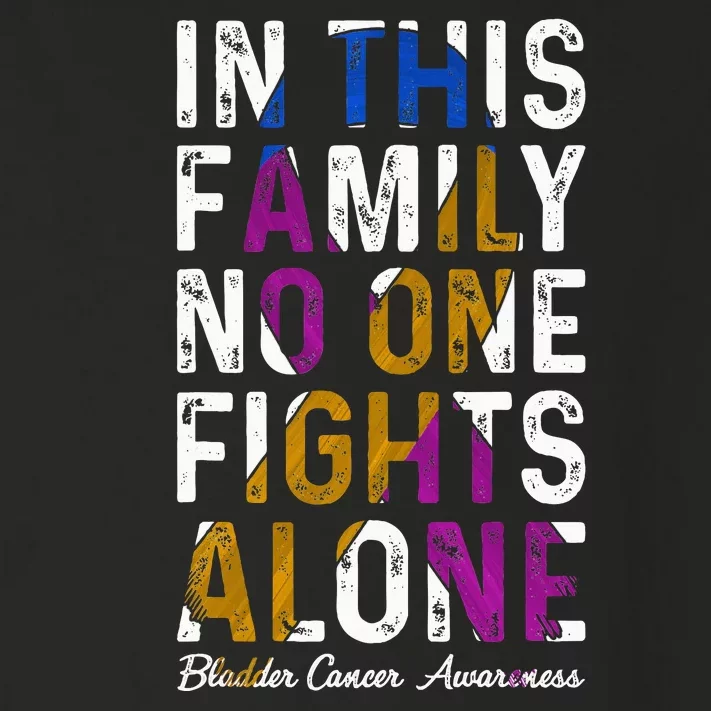 In This Family No One Fight Alone Bladder Cancer Awareness Toddler Long Sleeve Shirt