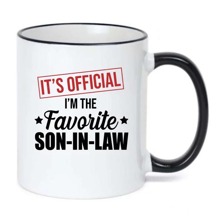 Im The Favorite Son In Law Funny Gift Black Color Changing Mug