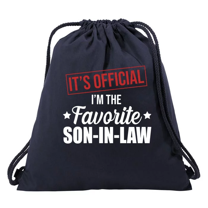 Im The Favorite Son In Law Funny Gift Drawstring Bag