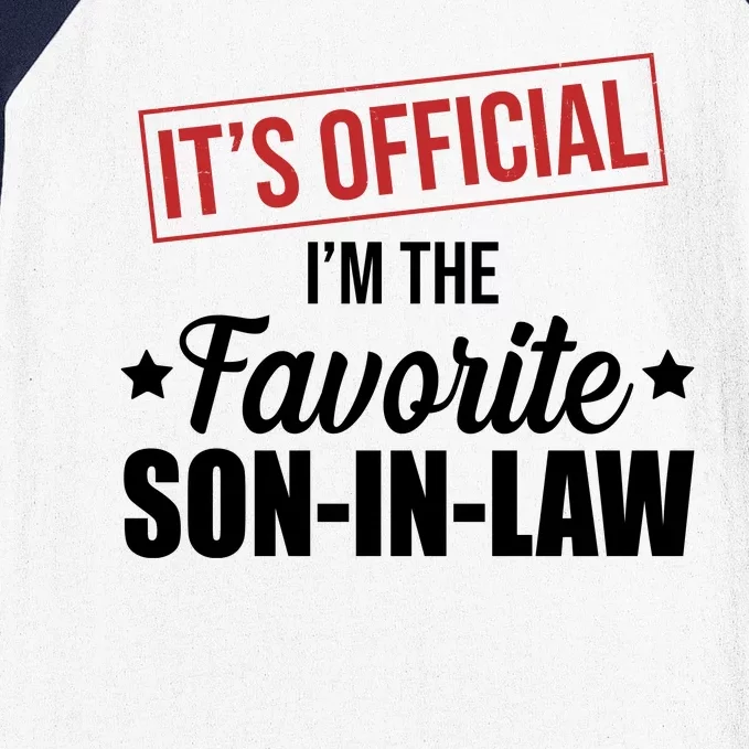 Im The Favorite Son In Law Funny Gift Baseball Sleeve Shirt