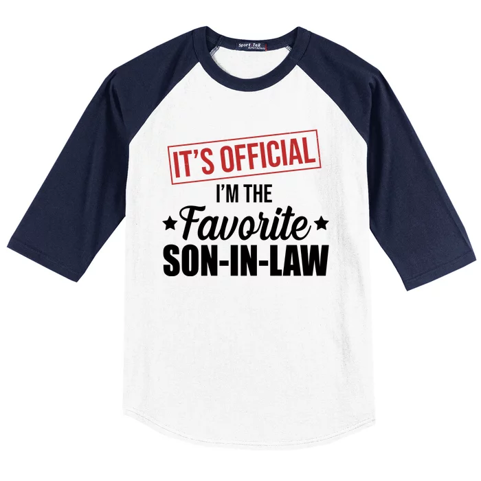 Im The Favorite Son In Law Funny Gift Baseball Sleeve Shirt