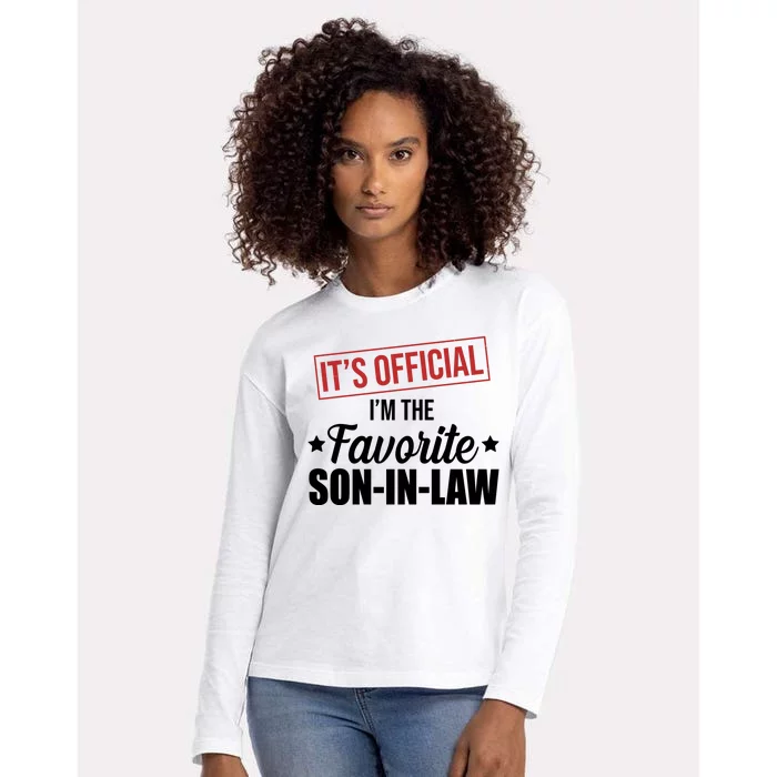 Im The Favorite Son In Law Funny Gift Womens Cotton Relaxed Long Sleeve T-Shirt