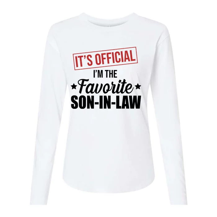 Im The Favorite Son In Law Funny Gift Womens Cotton Relaxed Long Sleeve T-Shirt