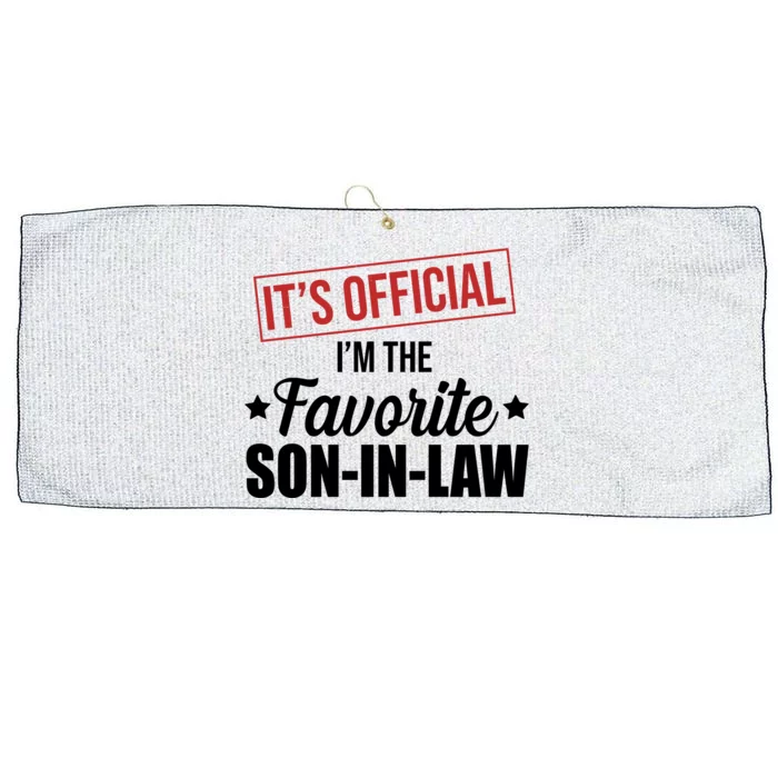 Im The Favorite Son In Law Funny Gift Large Microfiber Waffle Golf Towel