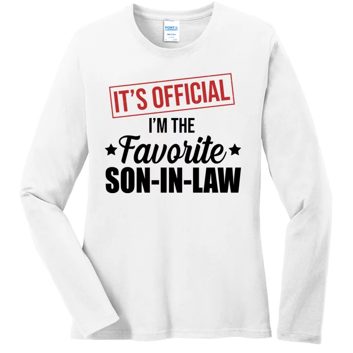 Im The Favorite Son In Law Funny Gift Ladies Long Sleeve Shirt