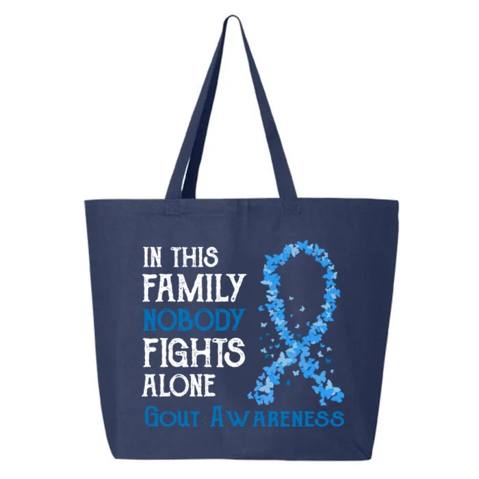 In This Family Nobody Fights Alone Gout Gift 25L Jumbo Tote