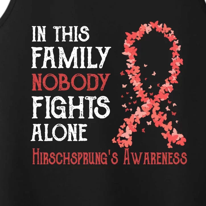 In This Family Nobody Fights Alone Hirschsprungs Disease Gift Performance Tank