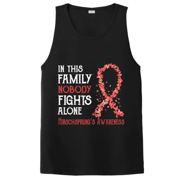 In This Family Nobody Fights Alone Hirschsprungs Disease Gift Performance Tank