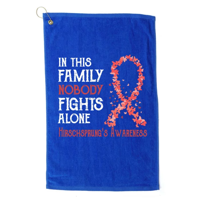 In This Family Nobody Fights Alone Hirschsprungs Disease Gift Platinum Collection Golf Towel