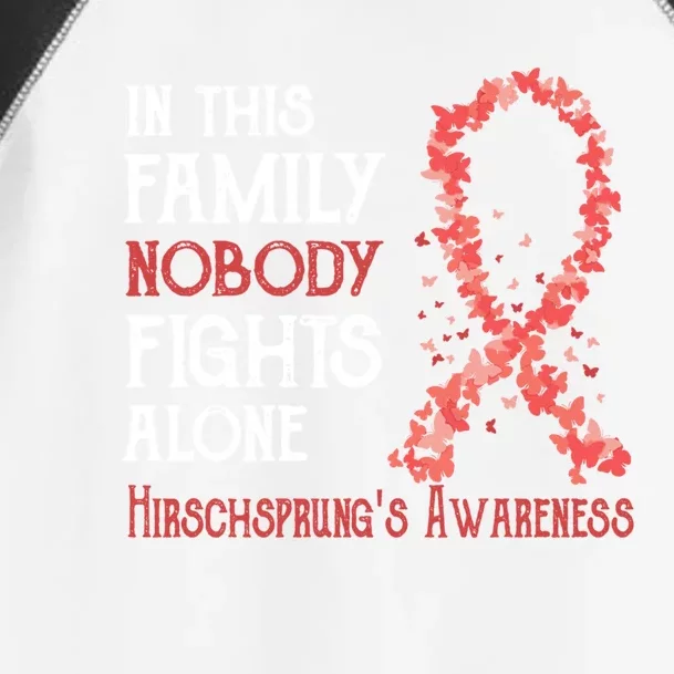 In This Family Nobody Fights Alone Hirschsprungs Disease Gift Toddler Fine Jersey T-Shirt