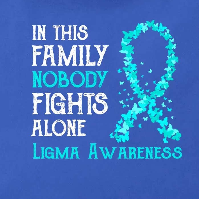 In This Family Nobody Fights Alone Ligma Gift Zip Tote Bag