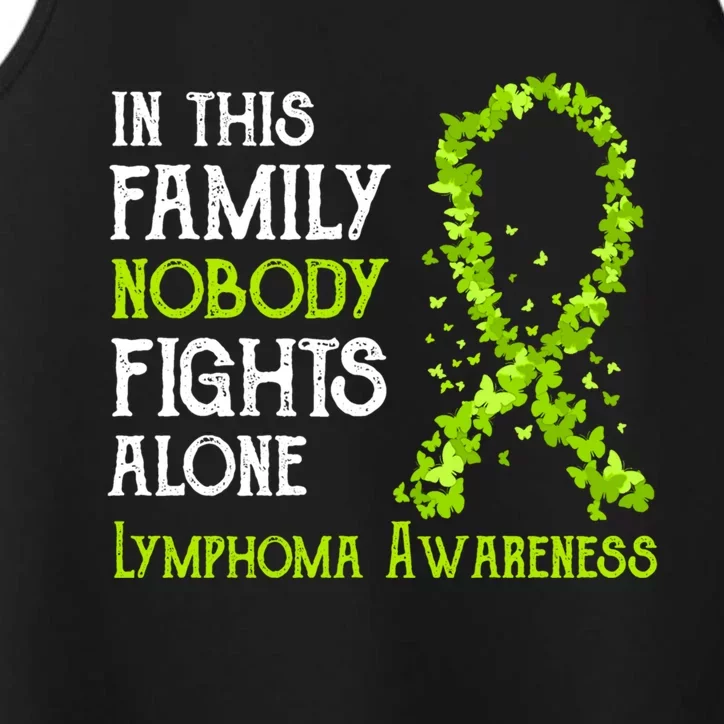 In This Family Nobody Fights Alone Lymphoma Great Gift Performance Tank