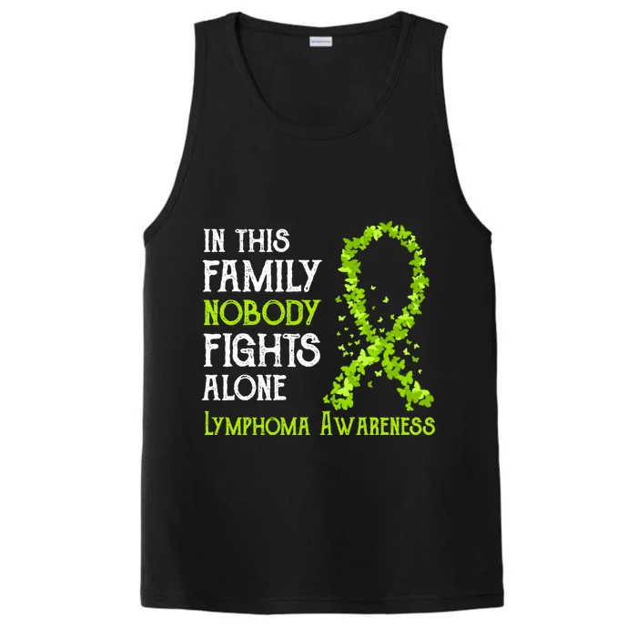 In This Family Nobody Fights Alone Lymphoma Great Gift Performance Tank