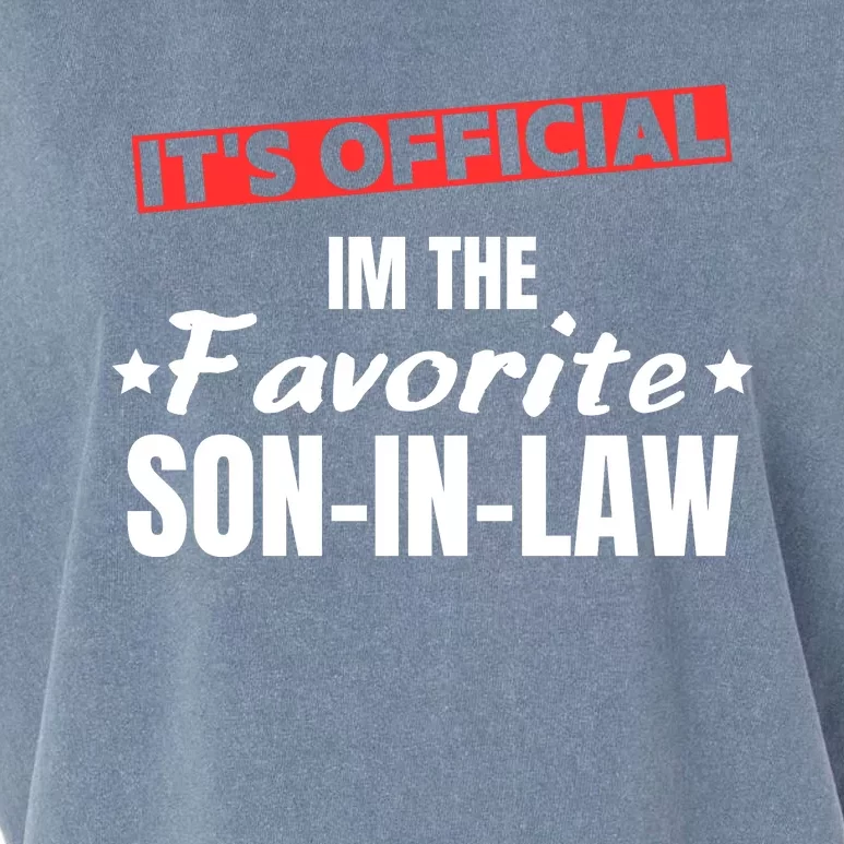 Im The Favorite Son In Law Funny Garment-Dyed Women's Muscle Tee