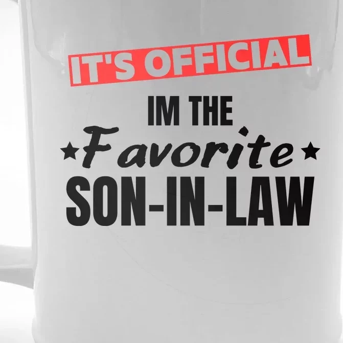 Im The Favorite Son In Law Funny Front & Back Beer Stein