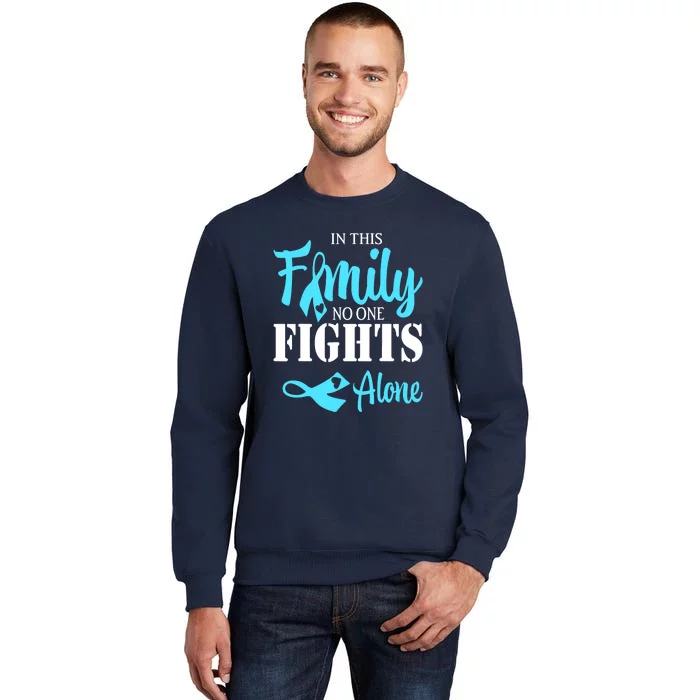 In This Family No One Fight Diabetes Alone Warrior Type Sweatshirt