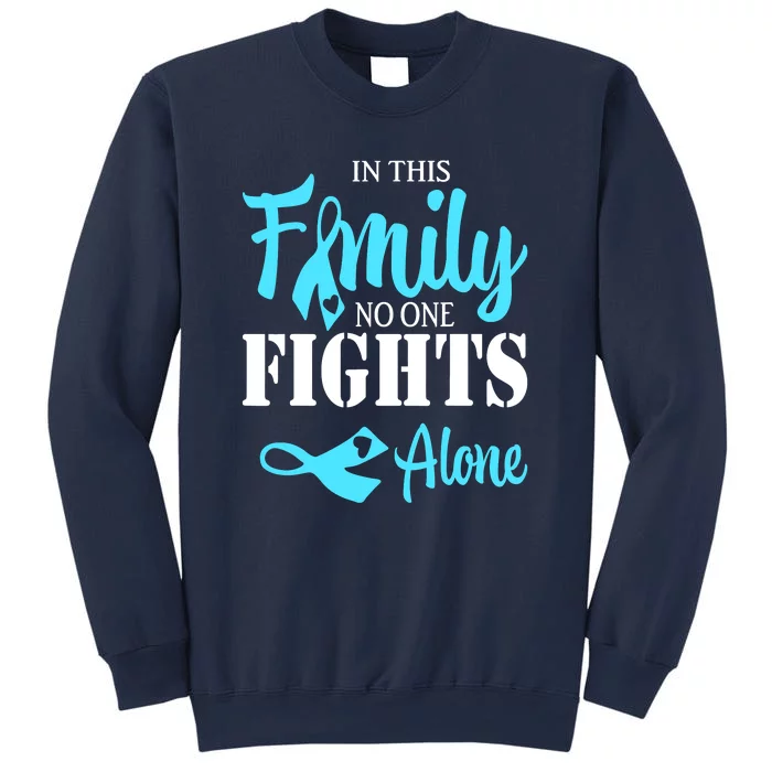 In This Family No One Fight Diabetes Alone Warrior Type Sweatshirt