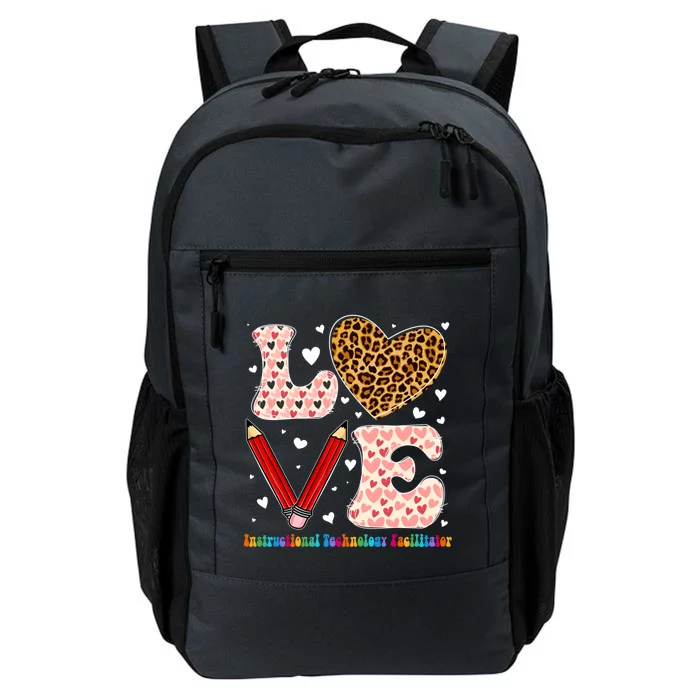 Instructional Technology Facilitator Leopard Valentines Day Meaningful Gift Daily Commute Backpack