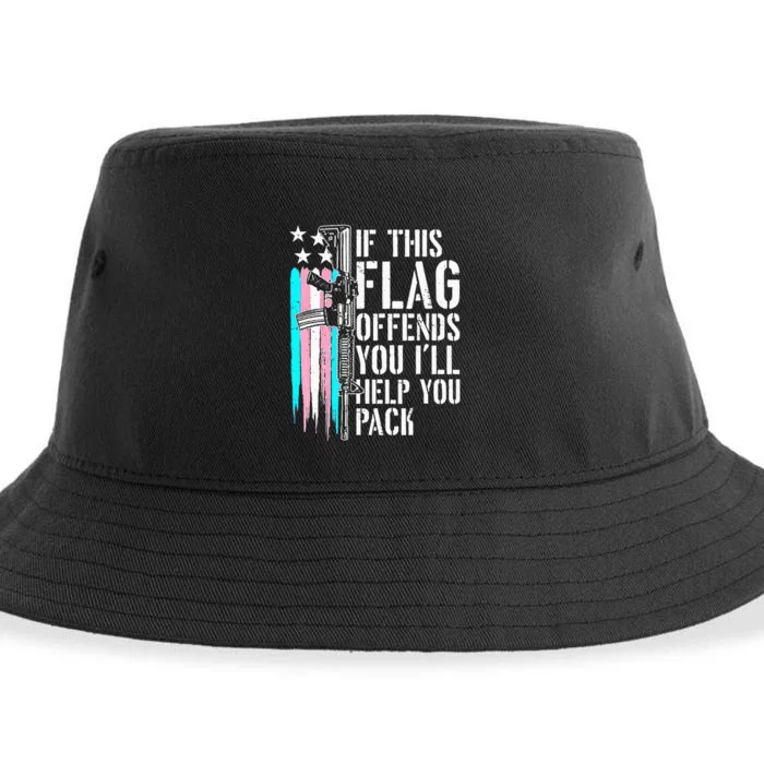 If This Flag Offends You ILl Help You Pack Sustainable Bucket Hat