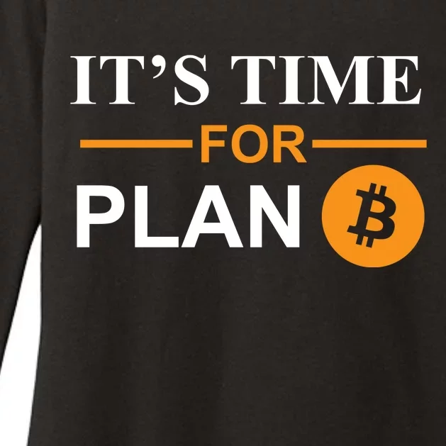 It's Time For Plan B Bitcoin Womens CVC Long Sleeve Shirt