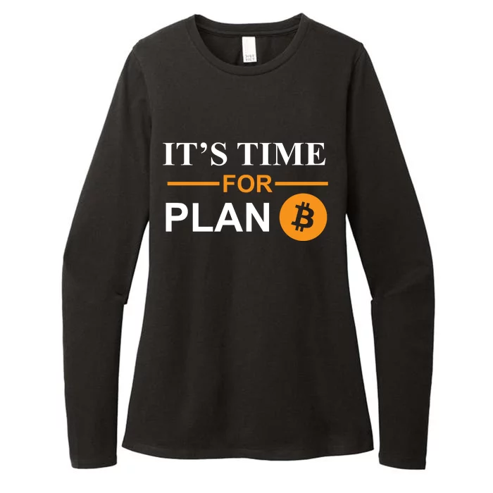 It's Time For Plan B Bitcoin Womens CVC Long Sleeve Shirt