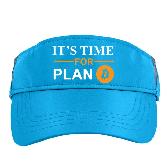 It's Time For Plan B Bitcoin Adult Drive Performance Visor