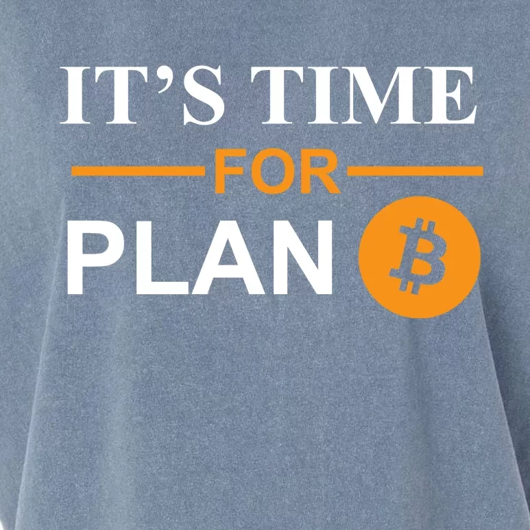 It's Time For Plan B Bitcoin Garment-Dyed Women's Muscle Tee